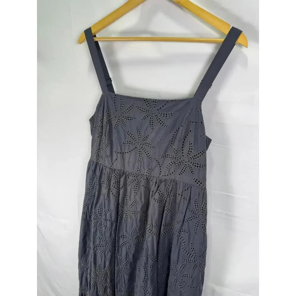 Marine Layer Blue All Over Eyelet Maxi Dress Size L